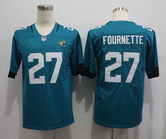 Men's Jacksonville Jaguars Leonard Fournette #27 Teal Game Player Jersey1