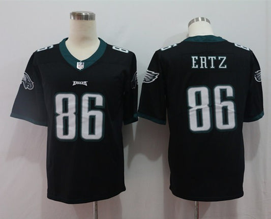 Men's Philadelphia Eagles Zach Ertz #86 Black Game Jersey1