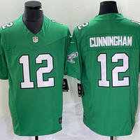 Men's Philadelphia Eagles Randall Cunningham #12 Kelly Green Game Jersey1
