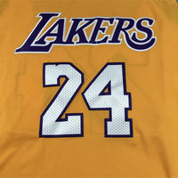 Men's Los Angeles Lakers Kobe Bryant #24 Gold 2007-08 Hardwood Classics Swingman Jersey1