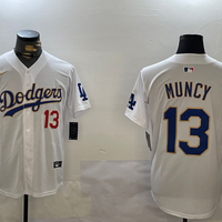Men's Los Angeles Dodgers Max Muncy #13 White Replica Player Jersey1