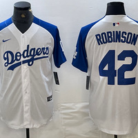 Men's Los Angeles Dodgers Jackie Robinson #42 White Limited Jersey1