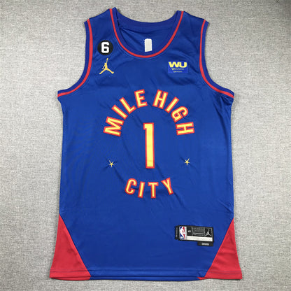 Men's Denver Nuggets Michael Porter Jr. #1 Blue 2022/23 Swingman Jersey1 - Statement Edition