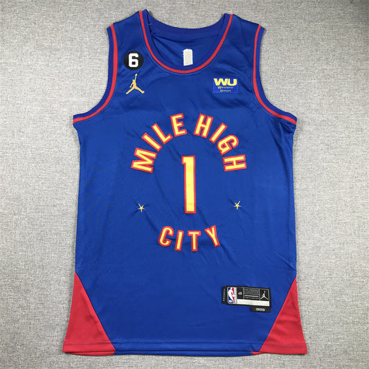 Men's Denver Nuggets Michael Porter Jr. #1 Blue 2022/23 Swingman Jersey1 - Statement Edition