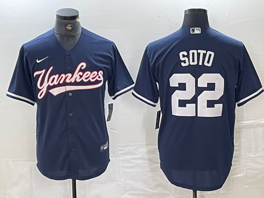 Men's New York Yankees Juan Soto #22 Navy Limited Player Jersey1