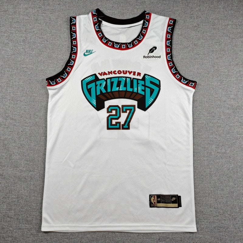 Men's Memphis Grizzlies Cameron Boozer #27 White Swingman Jersey
