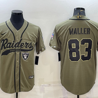 Men's Las Vegas Raiders Darren Waller #83 Olive 2022 Salute To Service Limited Jersey1 Joint Edition