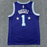 Men's Los Angeles Lakers D'Angelo Russell #1 Purple Swingman Jersey1