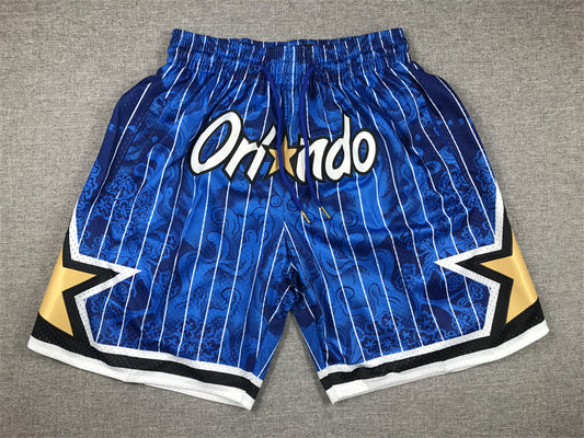 Men's Orlando Magic Tiger Year Limited Edition Blue Basketball Shorts1