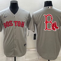 Men's Boston Red Sox Gray Alternate Replica Player Jersey1