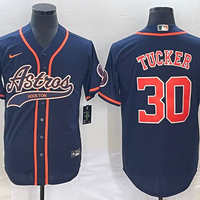 Men's Houston Astros Kyle Tucker #30 Navy Replica Jersey1 Joint Edition