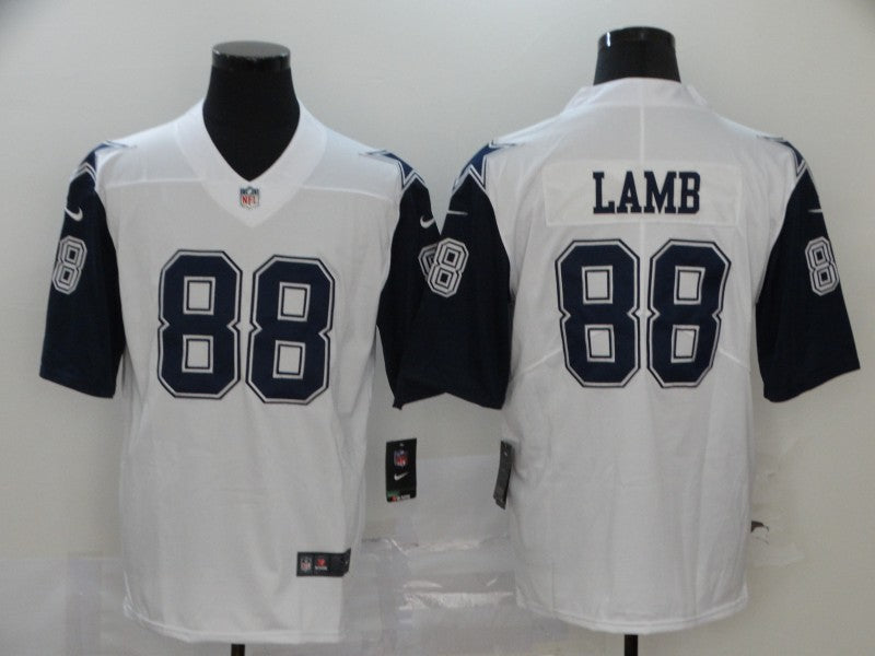 CeeDee Lamb #88 Dallas Cowboys White Game Player Jersey - JerseysFreak