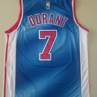 Men's Brooklyn Nets Kevin Durant #7 Blue Swingman Player Jersey1