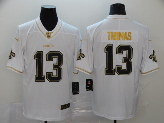 Men's New Orleans Saints Michael Thomas #13 White Authentic Game Jersey1
