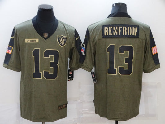 Men's Las Vegas Raiders Hunter Renfrow #13 Brown Game Jersey1