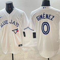 Men's Toronto Blue Jays Andres Gimenez #0 White Home Replica Jersey