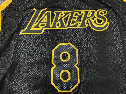 Men's Los Angeles Lakers Kobe Bryant #8-24 Black Swingman Jersey1