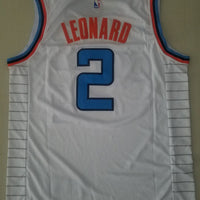 Men's LA Clippers Kawhi Leonard #2 White Player Jersey1