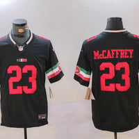 Men's San Francisco 49ers Christian McCaffrey #23 Black Vapor F.U.S.E. Limited Jersey1