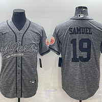 Men's San Francisco 49ers Deebo Samuel #19 Grey Game Jersey1 Joint Edition