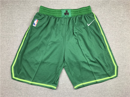 Men's Boston Celtics Green Basketball Retro Shorts1