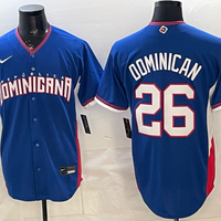 Men's Dominican Republic Baseball #26 Royal 2026 World Baseball Classic Stadium Jersey