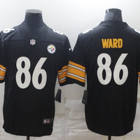 Men's Pittsburgh Steelers Hines Ward #86 Black Game Jersey1