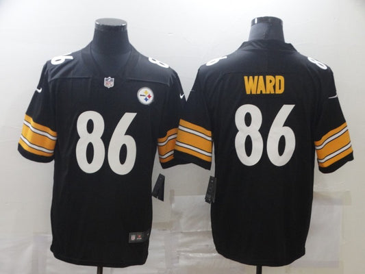 Men's Pittsburgh Steelers Hines Ward #86 Black Game Jersey1