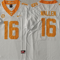 Men's Tennessee Volunteers Morgan Wallen #16 White Player Game Jersey