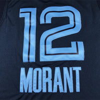 Men's Memphis Grizzlies Ja Morant #12 Navy Fast Break Replica Jersey1