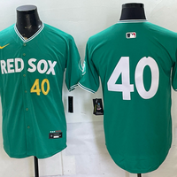 Men's Boston Red Sox Willson Contreras #40 Green 2025 City Connect Limited Player Jersey