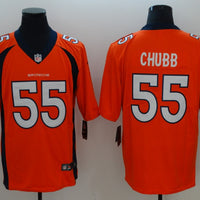 Men's Denver Broncos Bradley Chubb #55 Orange Game Jersey1