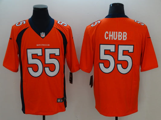 Men's Denver Broncos Bradley Chubb #55 Orange Game Jersey1