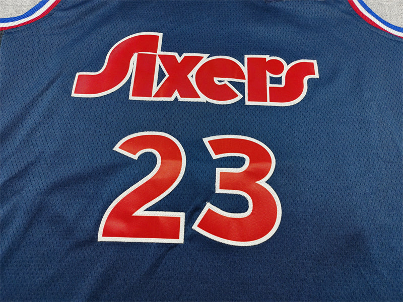Men's Philadelphia 76ers LeBron James #23 Navy 2021/22 Swingman Jersey - City Edition