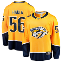Erik Haula #56 Nashville Predators Gold Home Breakaway Jersey - JerseysFreak