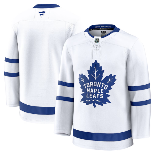 Men's Toronto Maple Leafs Fanatics White Away Premium Blank Jersey