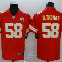 Derrick Thomas #58 Kansas City Chiefs Red Game Jersey - JerseysFreak