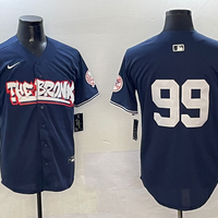 Men's New York Yankees Aaron Judge Navy Replica Player Name Jersey1