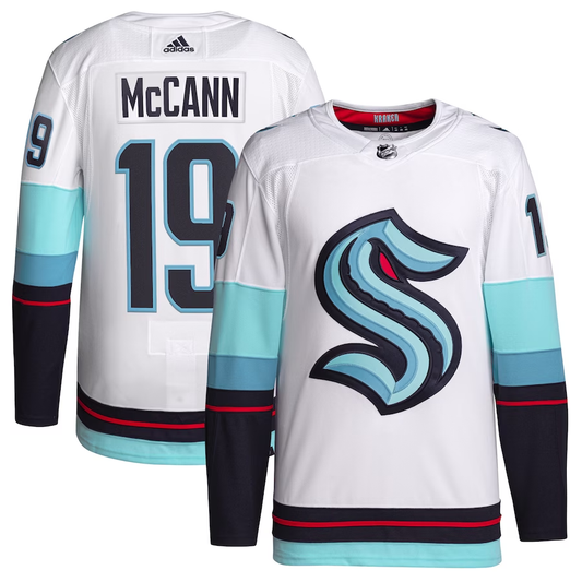 Men's Seattle Kraken Jared McCann #19 White Home Breakaway Player Jersey1