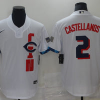 Men's Cincinnati Reds Nicholas Castellanos #2 White Replica Baseball Jersey1
