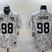 Men's Las Vegas Raiders Maxx Crosby #98 Arctic Camo 2024 Salute to Service Limited Jersey1