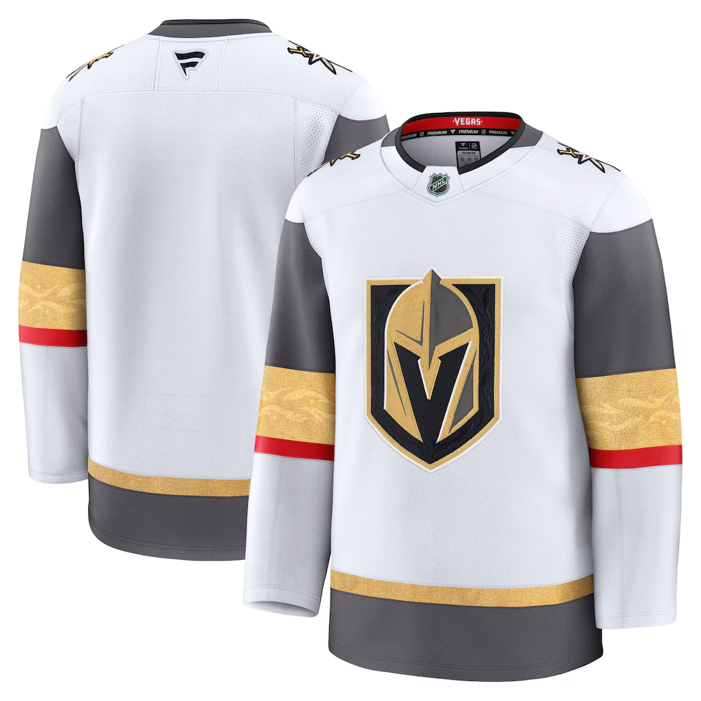 Men's Vegas Golden Knights Fanatics White Away Premium Blank Jersey