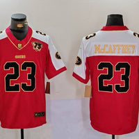 Men's San Francisco 49ers Christian McCaffrey #23 Red Alternate Player Jersey1