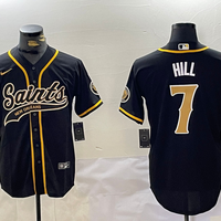 Men's New Orleans Saints Taysom Hill #7 Black Player Jersey1