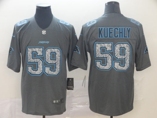 Men's Carolina Panthers Luke Kuechly #59 Gray Game Jersey1