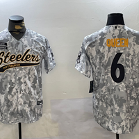 Men's Pittsburgh Steelers Patrick Queen #6 Arctic Camo 2024 Salute to Service Player Jersey1