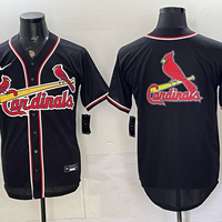 Men's St. Louis Cardinals Black Fashion Replica Out Jersey