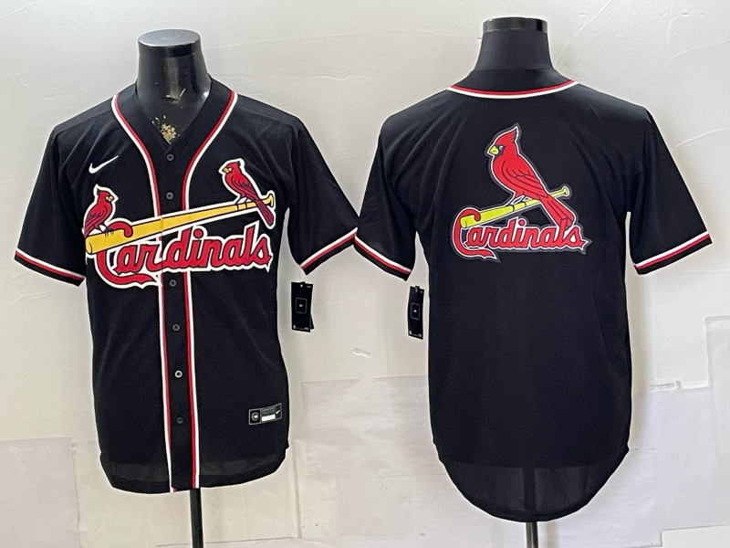 Men's St. Louis Cardinals Black Fashion Replica Out Jersey