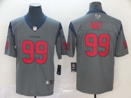 Men's Houston Texans J.J. Watt #99 Gray Inverted Legend Jersey1