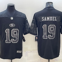 Men's San Francisco 49ers Deebo Samuel #19 Black Retired Player RFLCTV Limited Jersey1